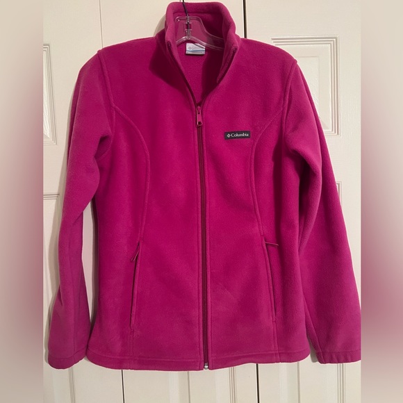 Columbia pink fleece jacket size small, worn once. - Picture 1 of 2